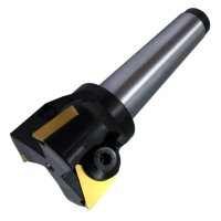 MT4 50mm TiN Carbide Indexable End Mill (M16 Thread)